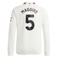 Manchester United Harry Maguire #5 Tretí futbalový dres 2023-24 Dlhy Rukáv
